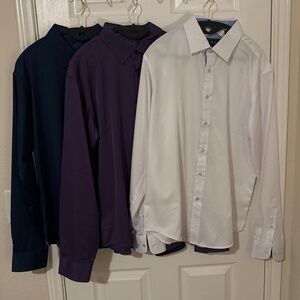 3 Flex button down shirts